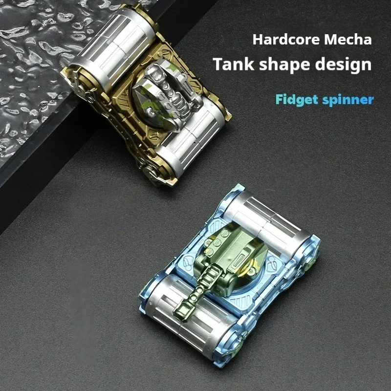 Tank Roller Hand Fidget Spinner Stress Reliever Metal Toys ADHD Kids Anxiety Finger Toy Decompression Gift Desk Toy for Adults