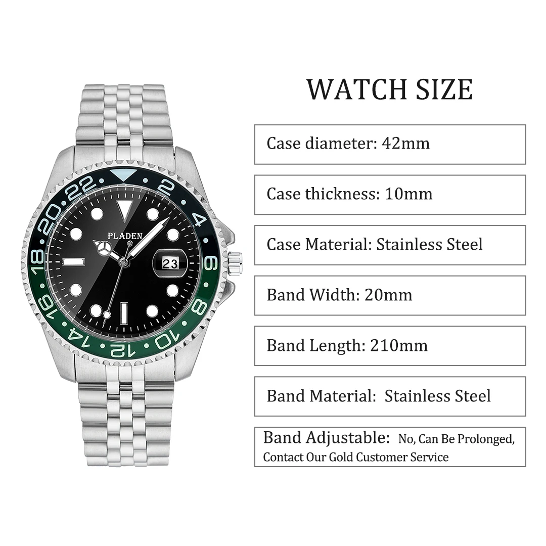 Luxury Men Watch Hight Quality Wristwatch Business Stainless Steel Watches Auto Date Rotating Quartz Timepiece For Men Hot Sell