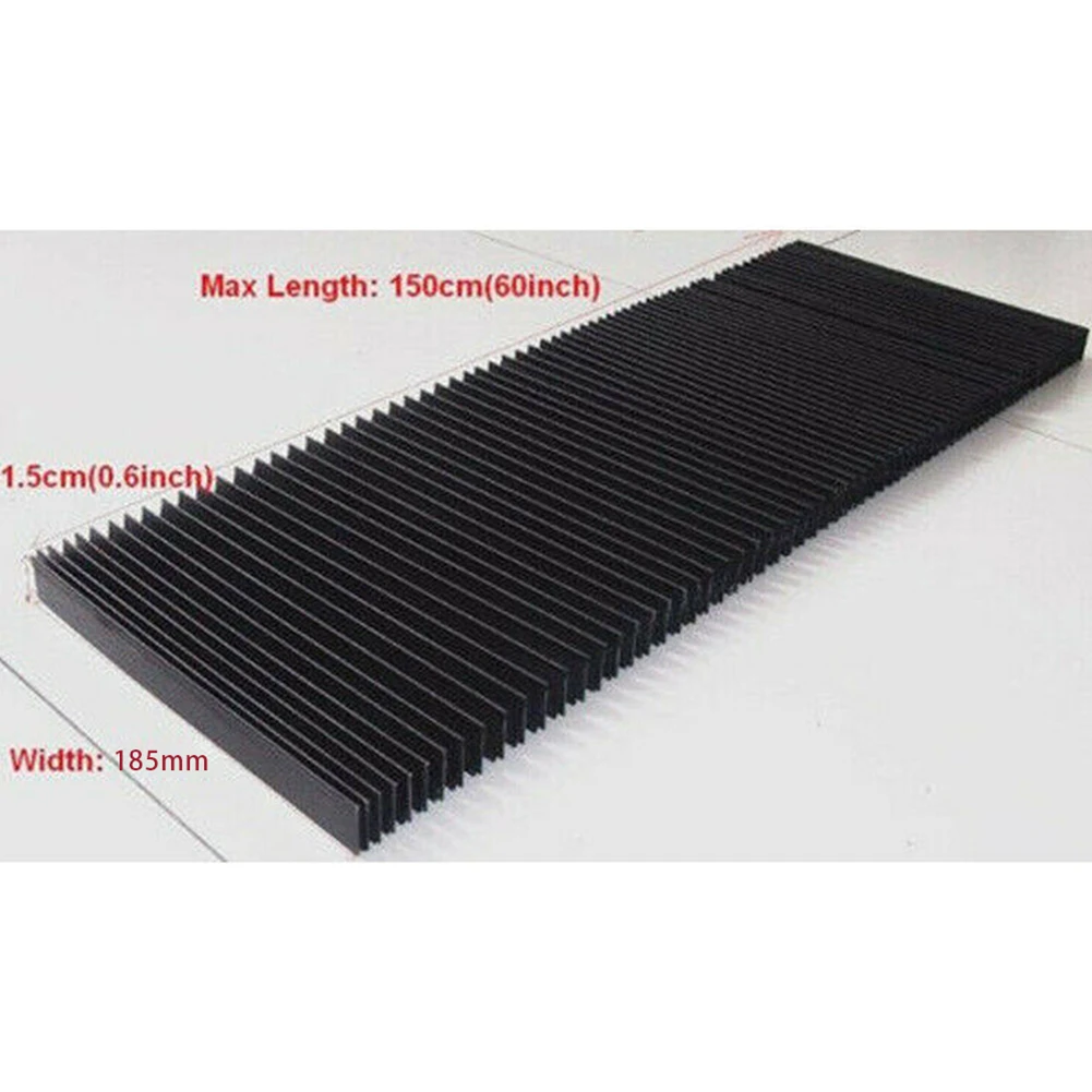 185mm Milling Machine Flexible Guard Dust Cloth Three-proof Cloth Protective Flat Accordion Bellows Cover Tool