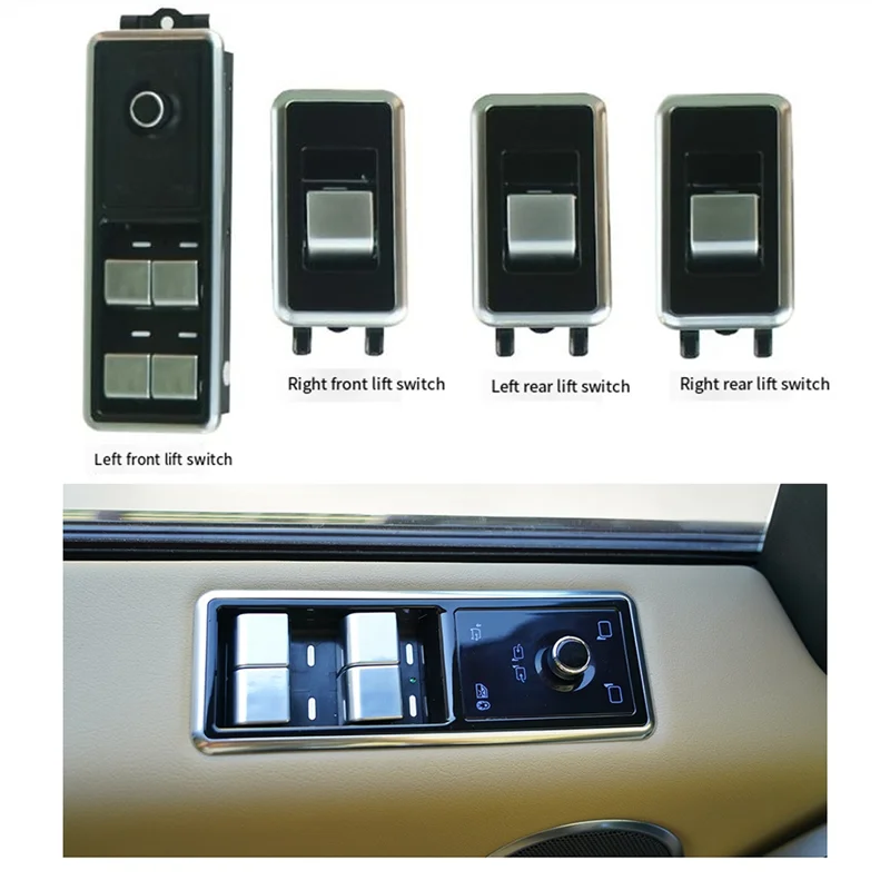 

A04E-Car Window Switch Electric Window Lifting Control Switch For Land Rover Range Rover L405 Sport L494 Discovery 5 L462