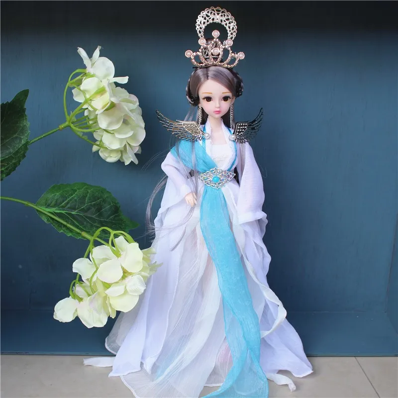 2025 30CM Ancient Style Fairy Costume Doll Chinese Style Retro Hanfu Doll Cute Children's Character Doll Toy Birthday Gift LC737