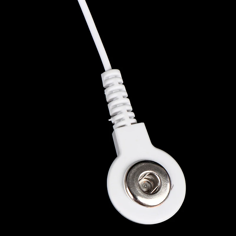 10pcs Electrode Lead Wires Adapter Cables Treatment Instrument Conversion Line Pin-To-Snap Adapter electrodes Cables Plug