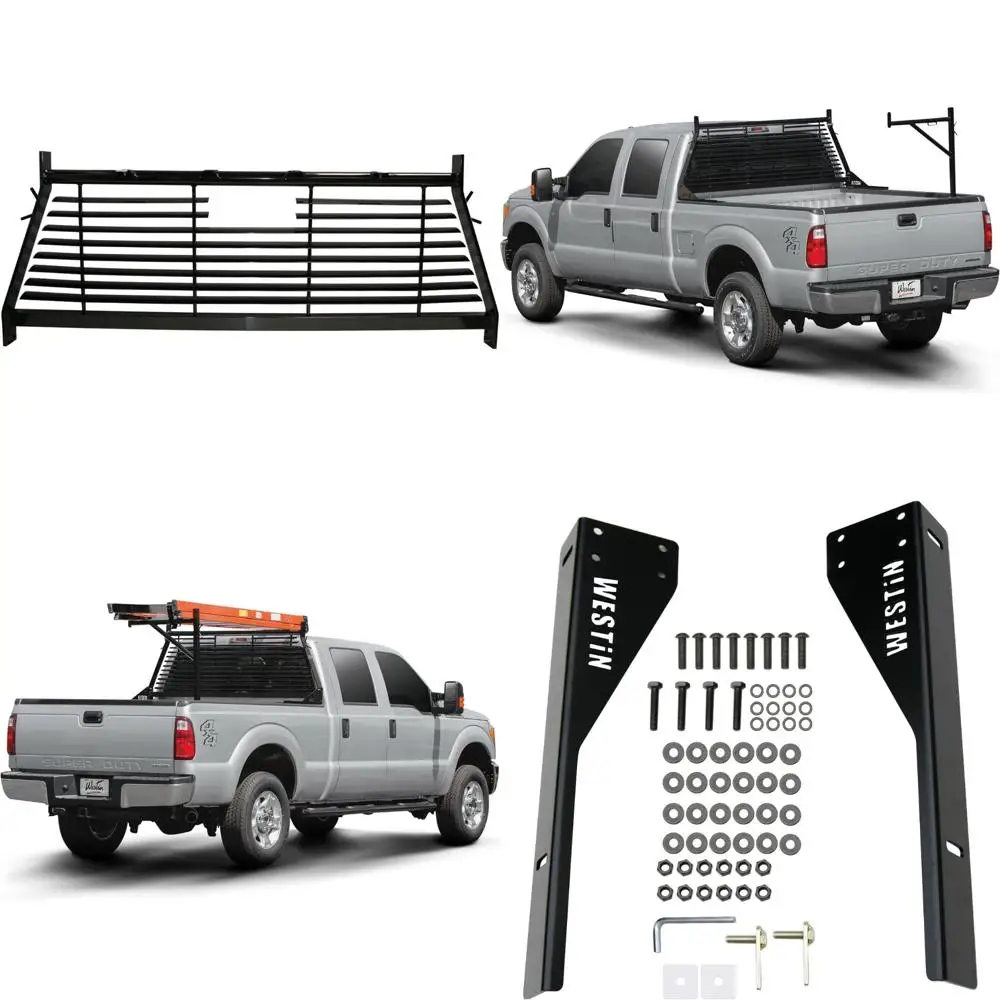 Heavy-Duty Headache Rack Compatible with Ford F-Series Trucks 2008-2025, Including F-250, F-350, F-450, F-550HD, and F-600 Model
