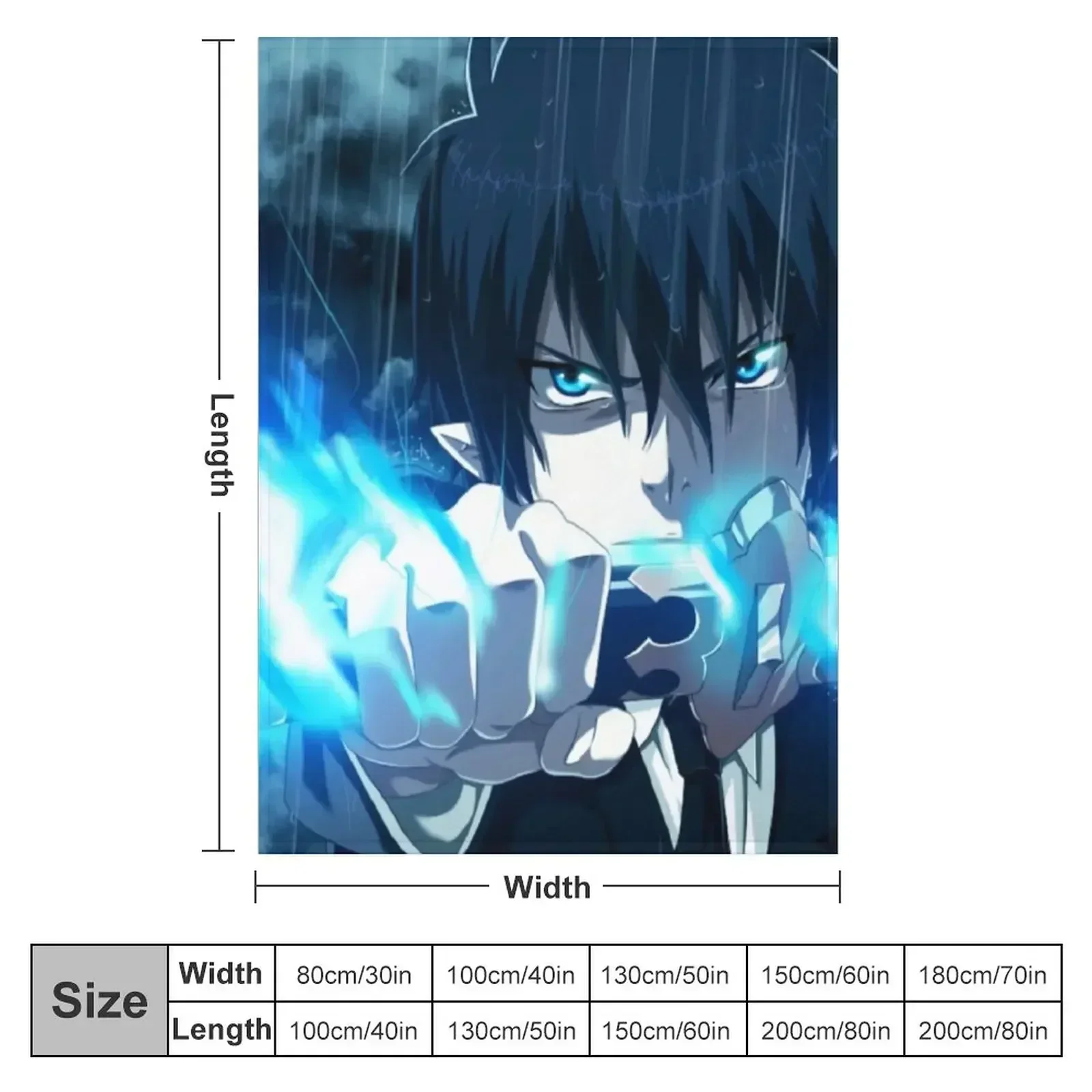 Blue Exorcist 3 Throw Blanket Moving for winter Hair Sofa Blankets