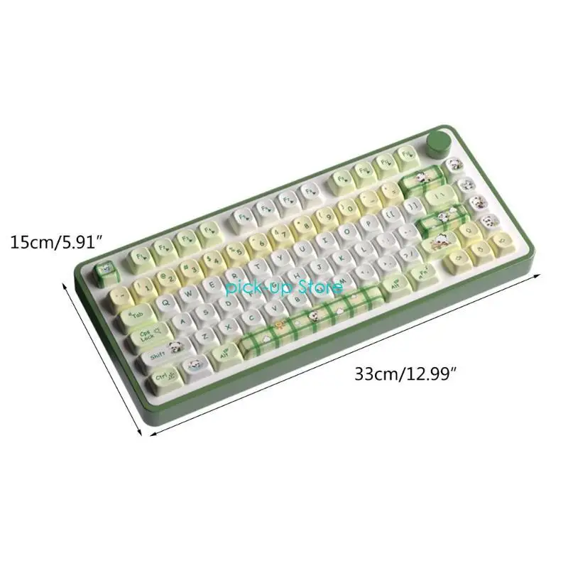 Q5WA 140Keys KeyCaps нефтяно-защищенные от PBT Тепловые сублимации Panda Theme Capecaps Гладкая крышка