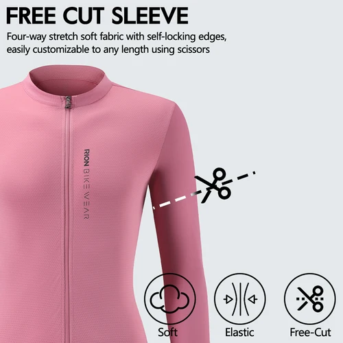 Imagen 2 del producto RION-Camiseta de ciclismo para mujer, camisas de manga larga, camisetas para bicicleta de montaña, ropa profesional para bicicleta, camiseta para deportes al aire libre UPF 50+