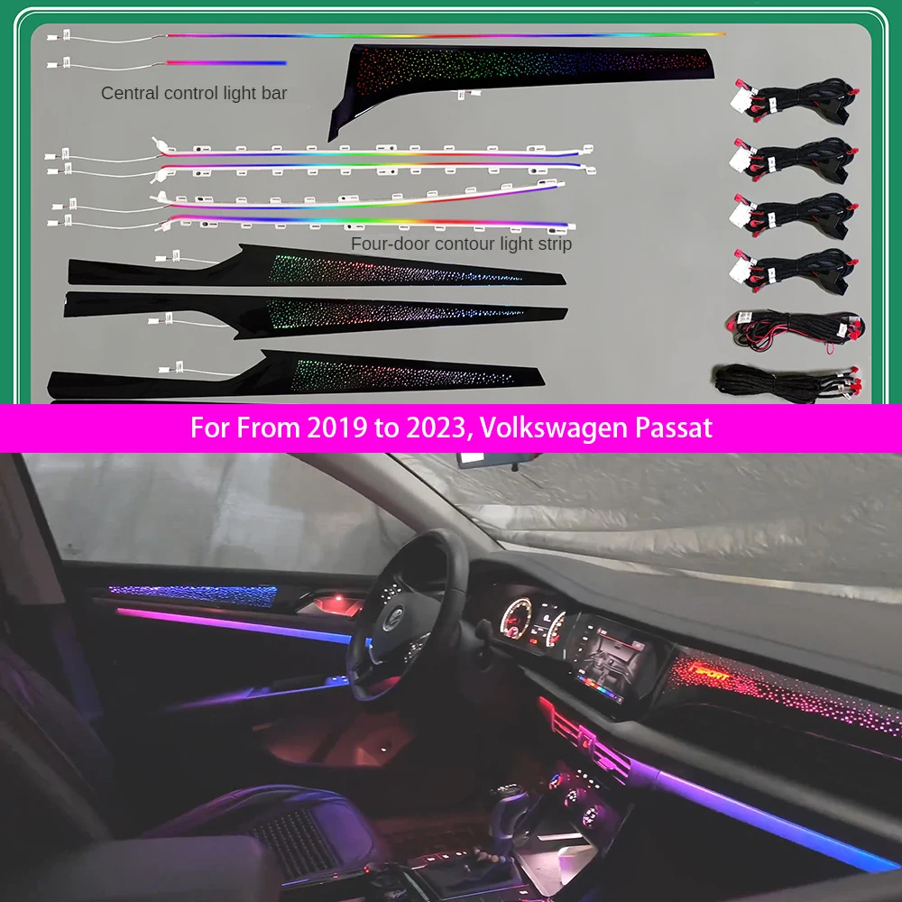 

For 2019-2023 Volkswagen Passat Starry Sky Decorative Panel Dynamic Light and Shadow Atmosphere Light cars accessories