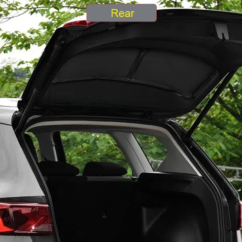 

Для CUPRA SEAT ATECA 2016-2026 автомобильное черное окно, солнцезащитный козырек, автоматический анти-УФ-тепляционный защитный чехол, аксессуар для интерьера