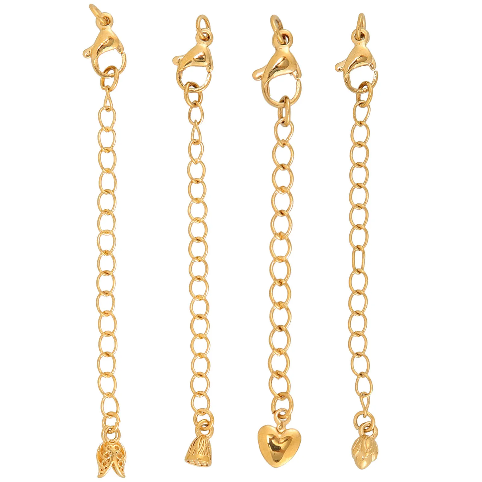 

8Pcs Necklace Extender Chain Durable Jewelry Extension Set Adds Length to Necklace Bracelet Anklet DIY Accessories