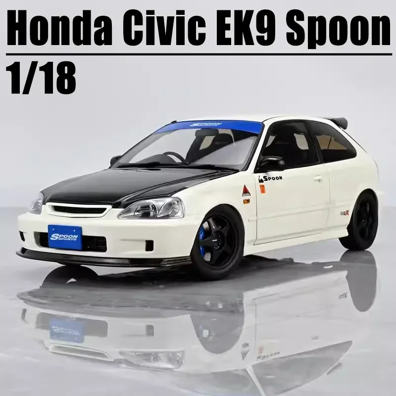 MH Schaal 1/18 Honda Civic EK9 Lepel Legering Speelgoed Motorvoertuig Diecast Metaal Model Geschenken