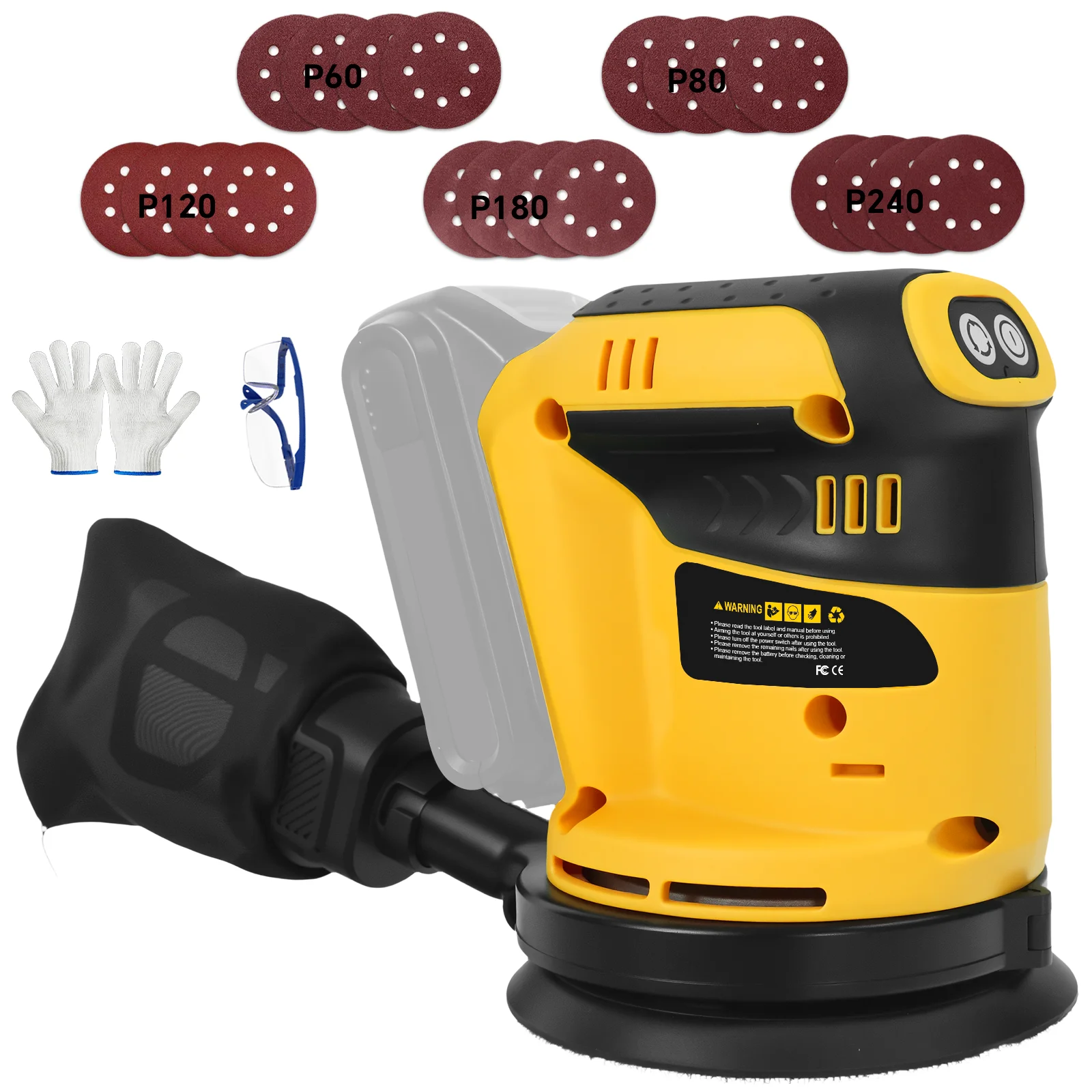 electric-random-orbital-sander-125mm-3-speed-wood-sanding-polishing-machine-with-20pcs-sandpapers-for-dewalt-20v-battery-pin