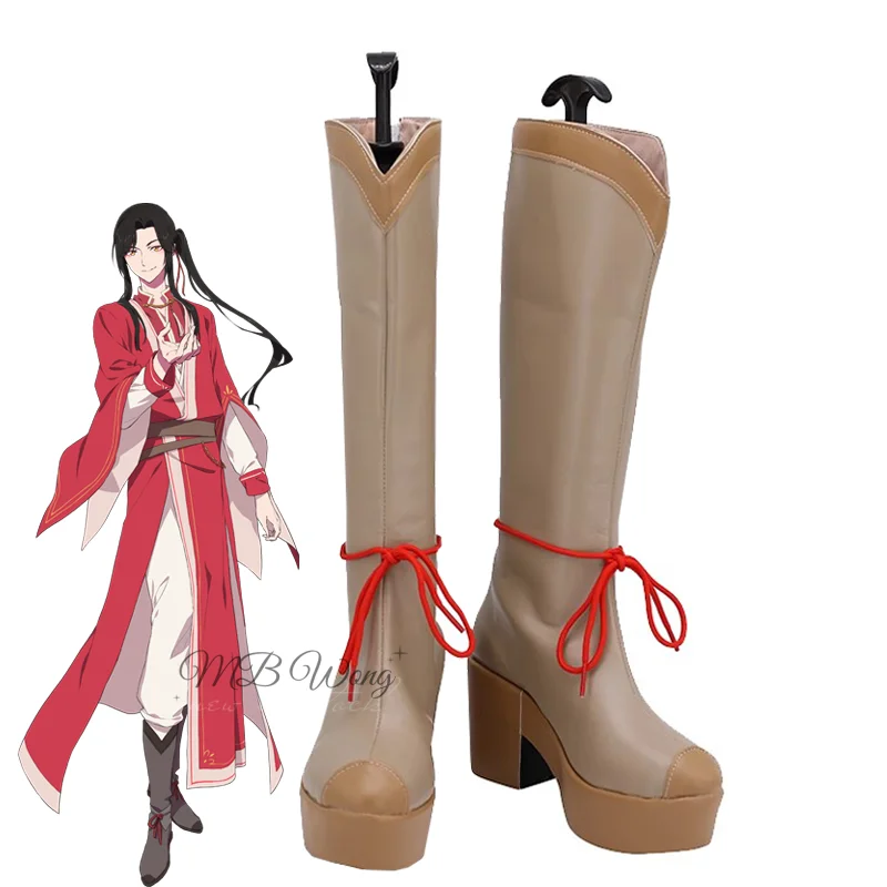 

Anime Heaven Official's Blessing Youth Hua Cheng Cosplay Shoes Boots Tian Guan Ci Fu Role Play Halloween Carnival Party Props