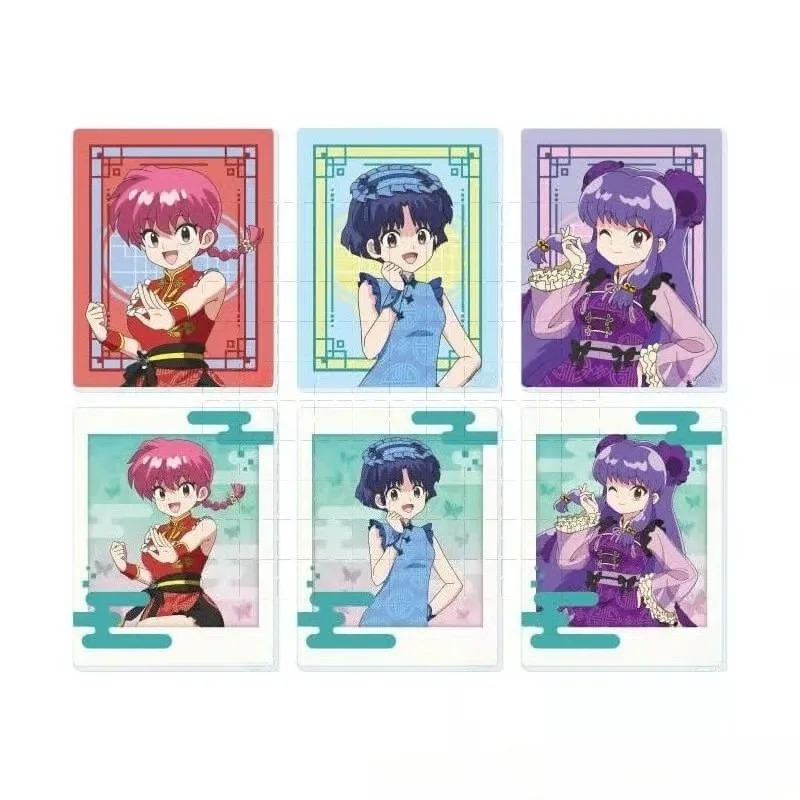 

‌Akane Tendou‌ ‌Ryoga Hibiki ‌Shampoo Acrylic Standing Card Keychain Anime Toy Figures D