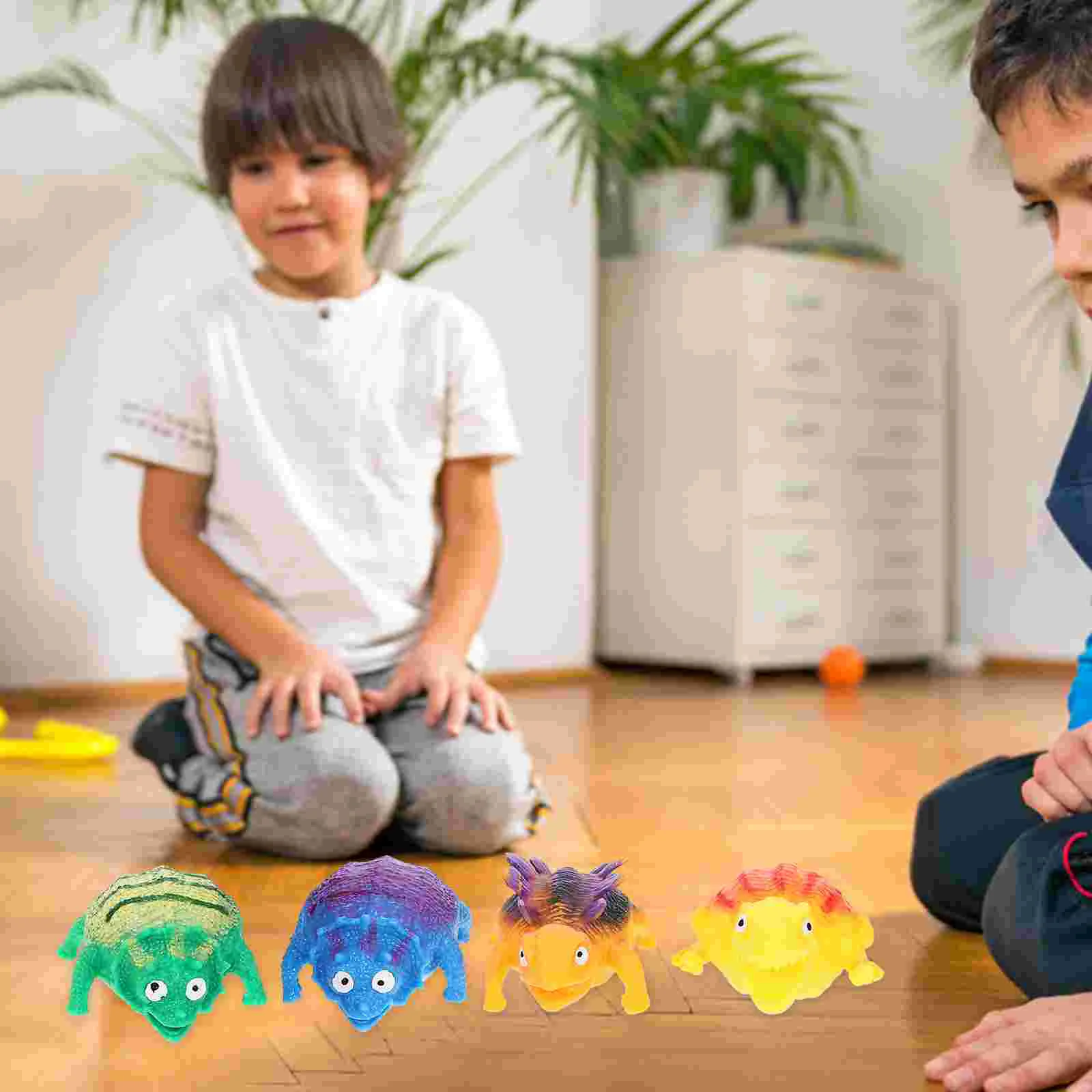 4 Pcs Balloons Dinosaur Outdoor Toys Novelty Animal Blowing Inflatable Stress Reliever Child