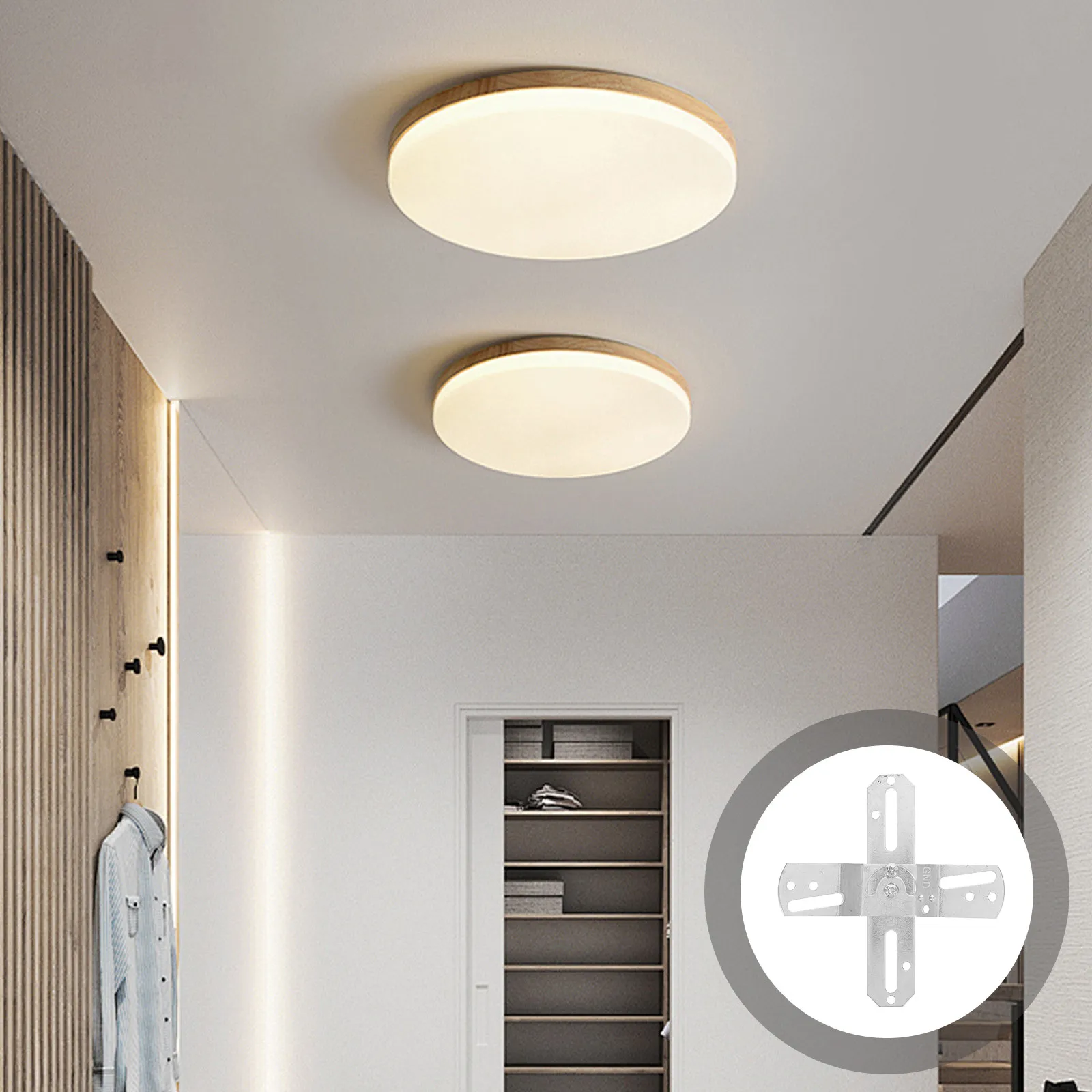 3Pcs Light Fixture Mounting Brackets Universal Chandelier Ceiling Plate Iron Crossbar Mounting Kit Secure Stable Ceiling Light