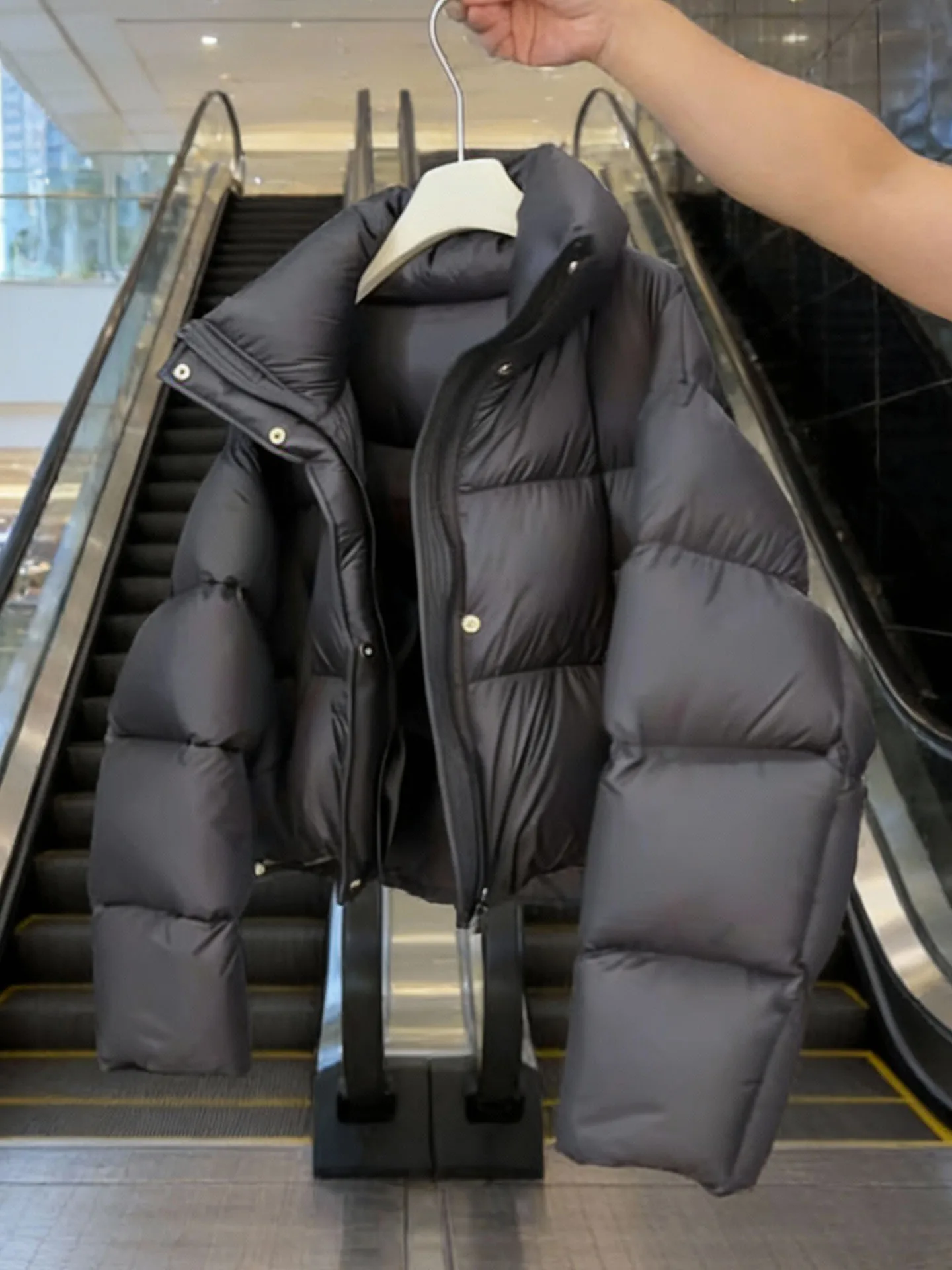 Sli ort Puffer Jaet femmes Bla mousseux vers le bas manteau hiver Thi vêtements d'extérieur coréen Sle coupe régulière fibre de Polyester