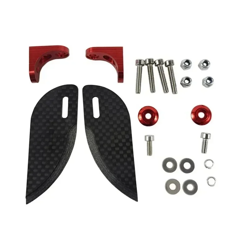 55*21/62*25/85*35mm 3K aletas de giro de asistencia Bilateral de fibra de carbono ajustables para casco de barco O RC