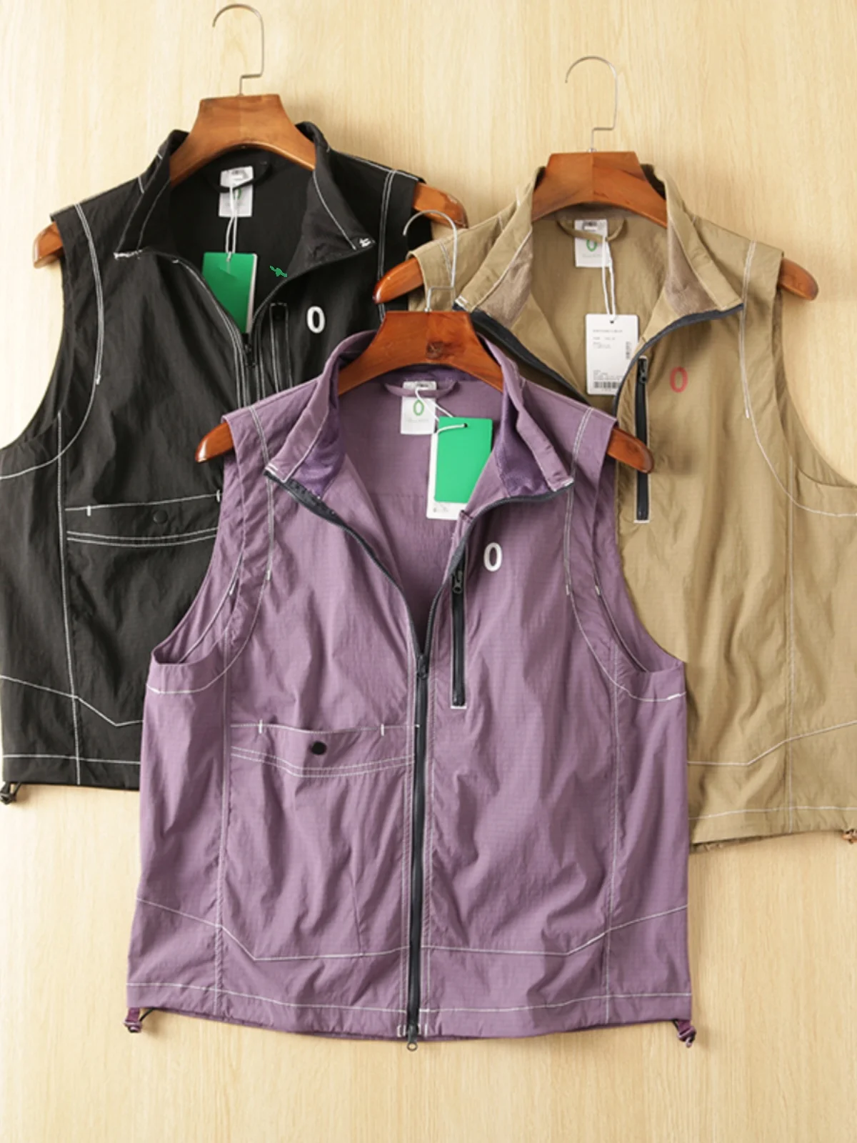 

Легкий уличный мужской повседневный жилет, дышащий летний трендовый брендовый жилет Stand Fit Faion Urban Sle, подходит для путешествий