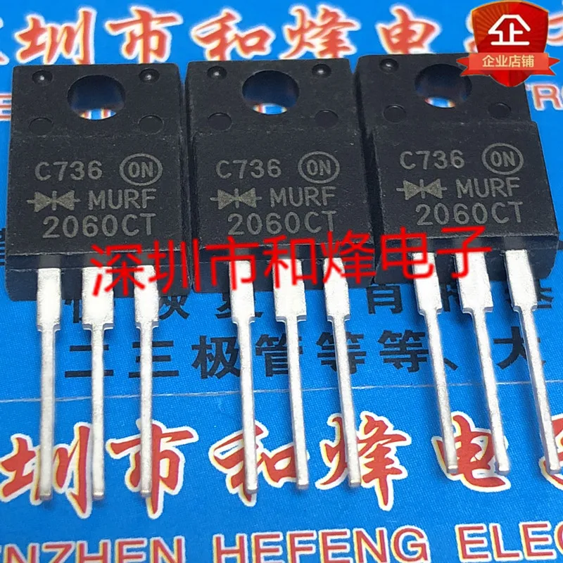 

10 шт. 100% оригинал, новый MURF2060CT TO-220F 600 В 20 А