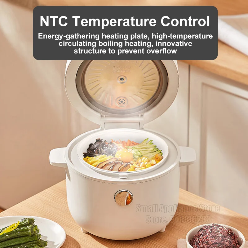 طباخ الأرز المنزلية الذكية منخفضة السكر ، طباخ كونجي متعددة الوظائف ، سعة 2L