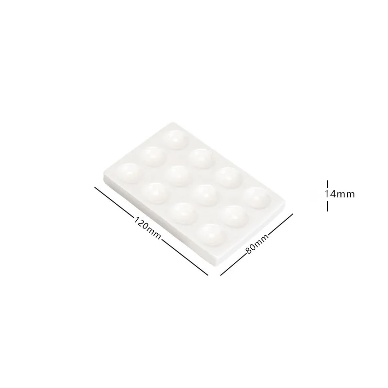 Ceramic Reaction Board 6 Holes Drip 1pcs Sedimentation Plate for Lab Experiments white 2/6/12 holes JVLAB