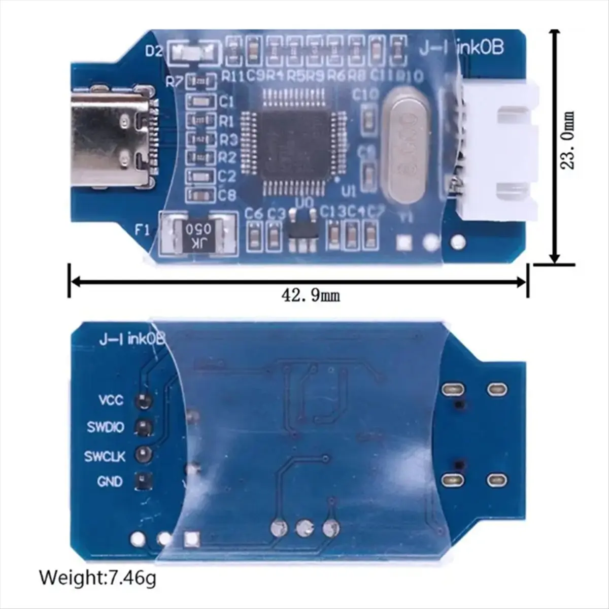 *N21R Compatible for J-Link OB ARM Simulation Debugger SWD Programmer STM32 Download Jlink Generation V8