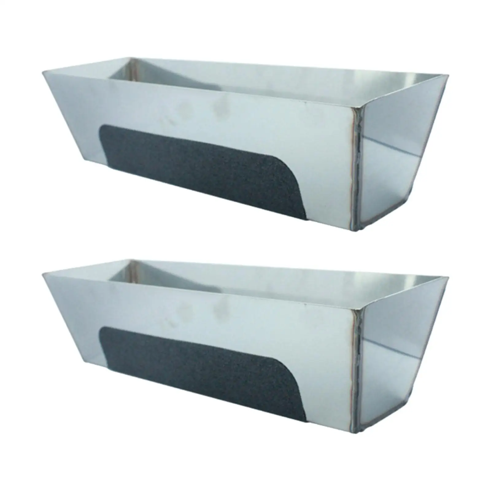 

Stainless Steel Mud Pan Durable Drywall Sheared Sides Heavy Duty Fittings