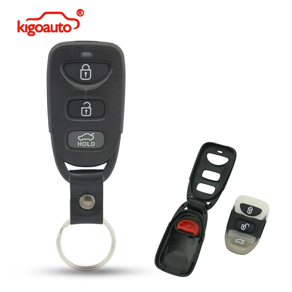 Kigoauto Remote Key Fob Shell Case 2/3 Button W/ Panic for Hyundai Elantra Accent Tucson Sonata Kia Cerato Sorento