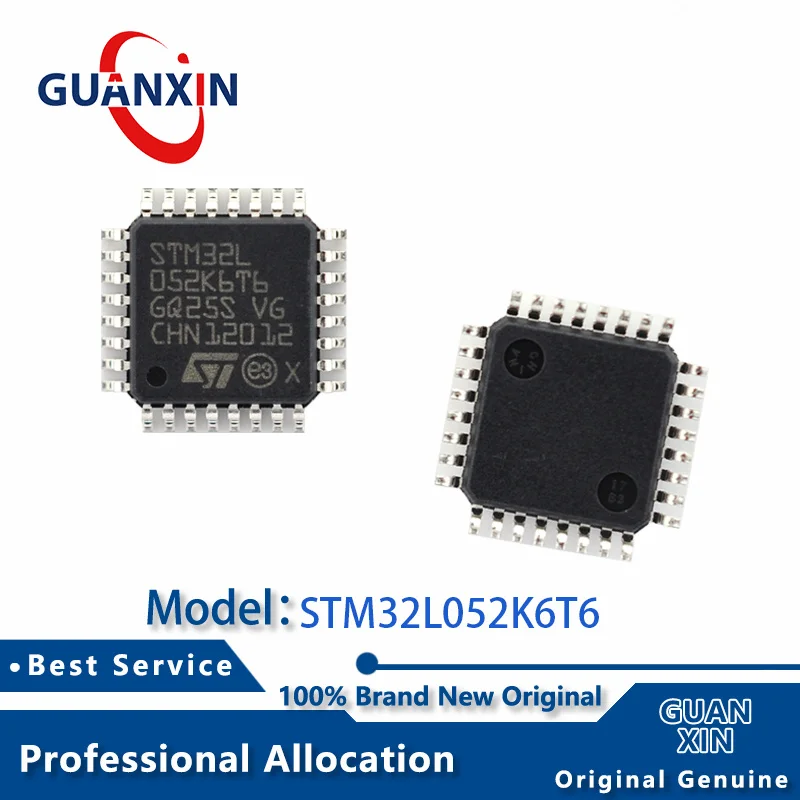 

100% New Marking STM32L052K6T6 STM32L052K6T6TR LQFP-32 STM32L052