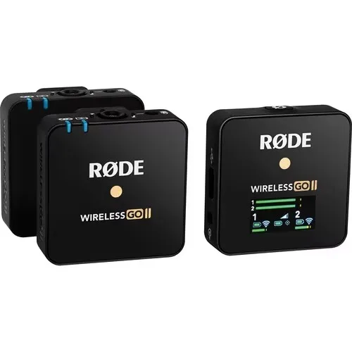 RODE Wireless GO II Single Compact Digital Wireless Microphone System/Recorder (2.4 GHz, Black)