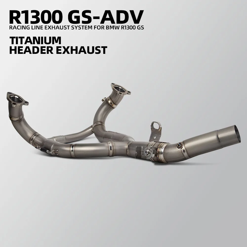 

For BMW R1300R R1300RS R1300GS ADV Motorcycle Exhaust Manifold Titanium 60MM Pipe with Electric Controlled Valve Compatible OEM