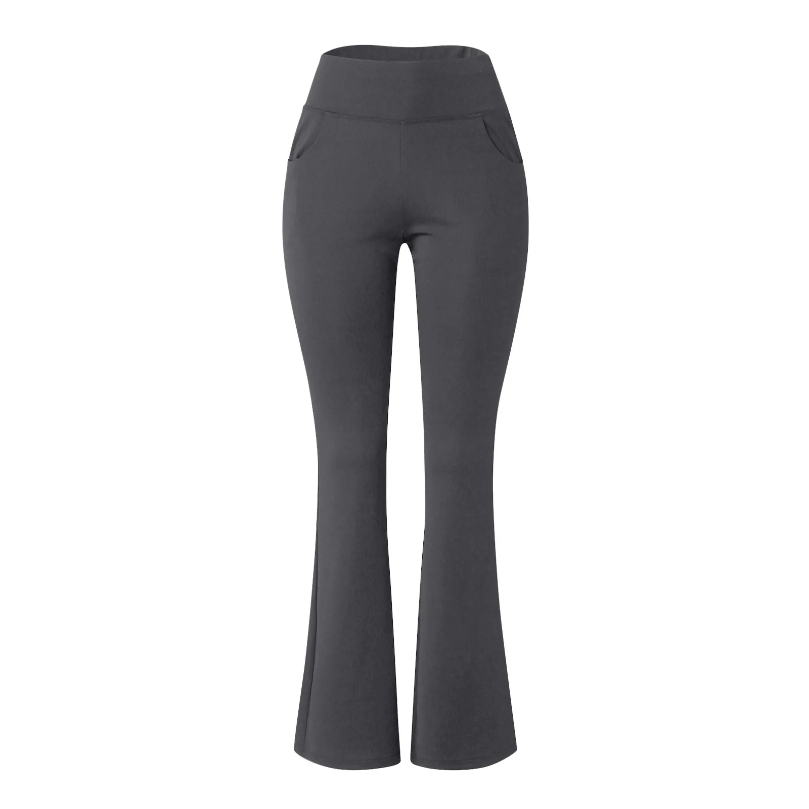 2024 Women Yoga Leggings High Waist Casual Sport Pants With Pockets Flared Pants Trousers Fashion Leggings Flare Yoga Pant