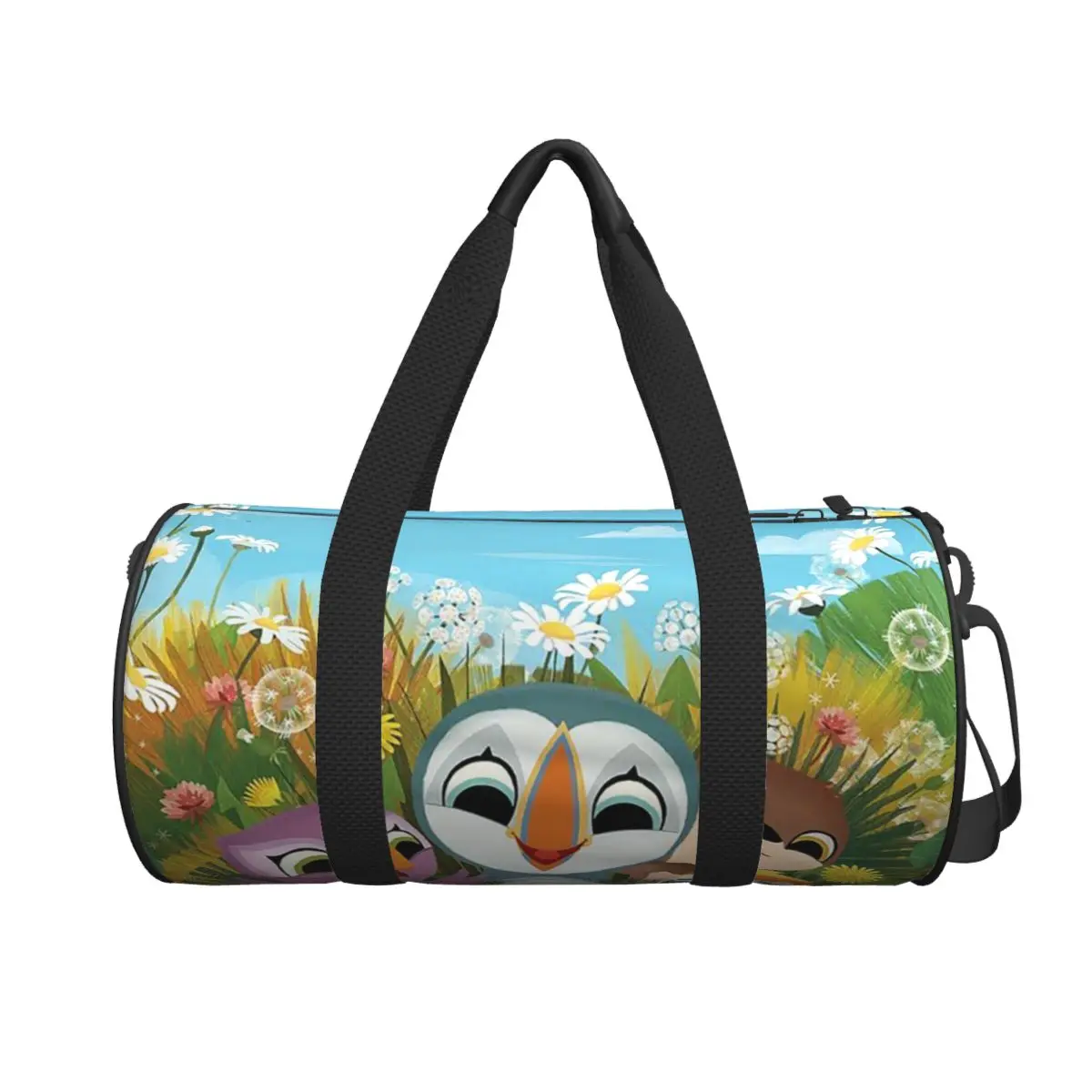 

Большая спортивная сумка Puffin Rock с героями мультфильмов, многофункциональная дорожная сумка Duffle, сумки для фитнеса