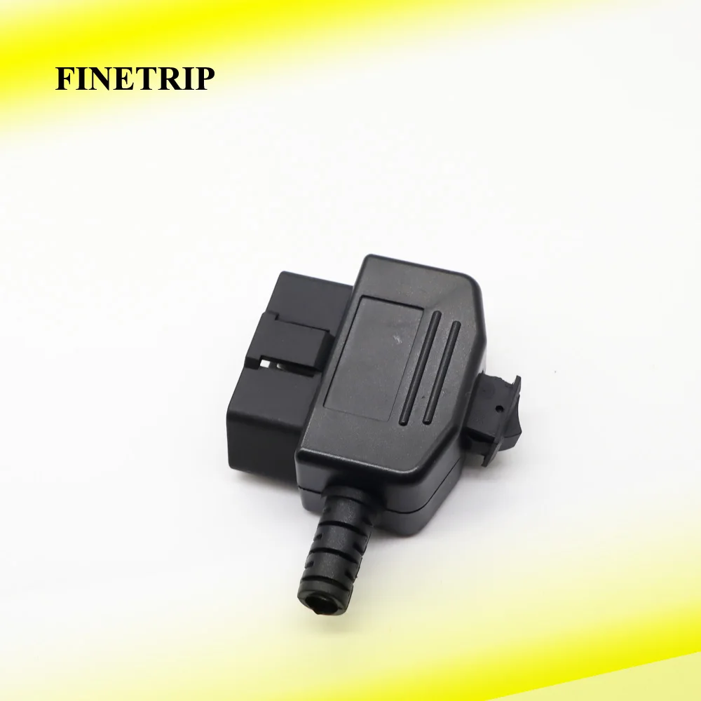 

FINETRIP OBD2 L Type 16 Pin Sockets Connector Plug with Shell and Screw Male Auto Car Connector Cable Wire (Switch/PCB optional)