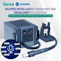 Quick 861Pro Intelligent Hot Air Desoldering Station for Mobile Phone Motherboard PCB BGA Chip Repair Desoldering Station Tool