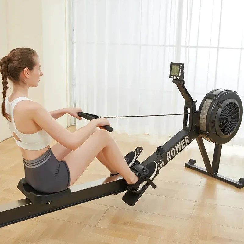 Seated Row Machine Dynamic Rowing Machine Indoor Air Rower Resistance Rowing Machine