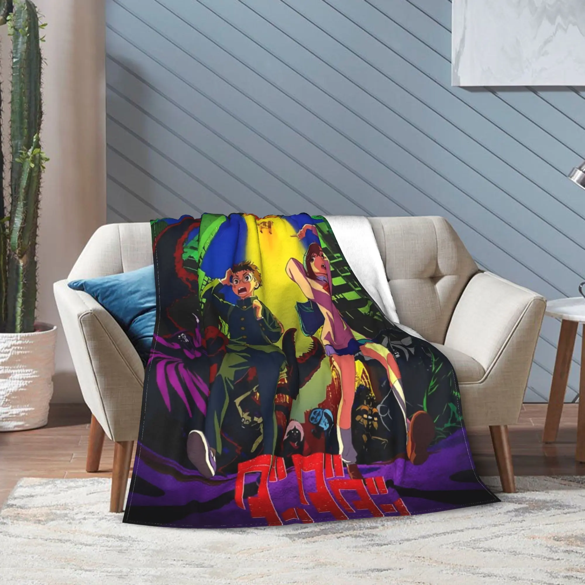 

Одеяло Dandadan Okarun and Ayase, супер мягкие теплые пледы для дивана, 50x60 дюймов, плюшевое тонкое одеяло разных размеров