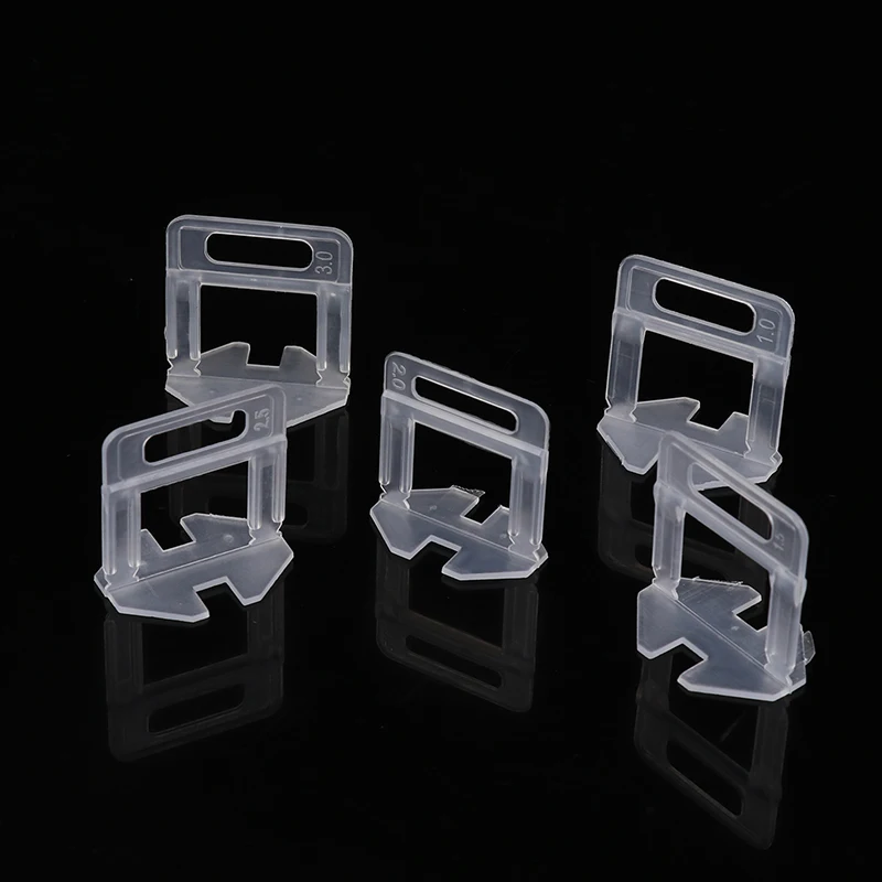 100PCS 1-3MM Tile Leveling Spacers System Clip Kit Construction Tools For Laying Flooring Tiles Leveler Home Decoration