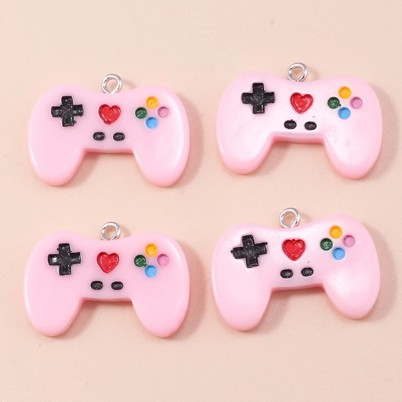 10pcs 28*21mm Enamel Mini Game Console Gamepad Charms DIY for Necklaces Pendants Earrings Making Handmade Jewelry Accessories