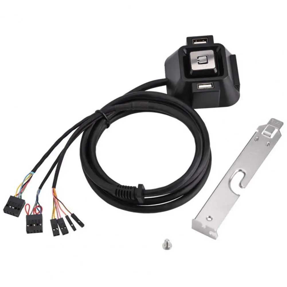 ABS Practical Wear-resistant 1.2m Desktop PC Switch Button Computer Reset Switch Block Extender for Office