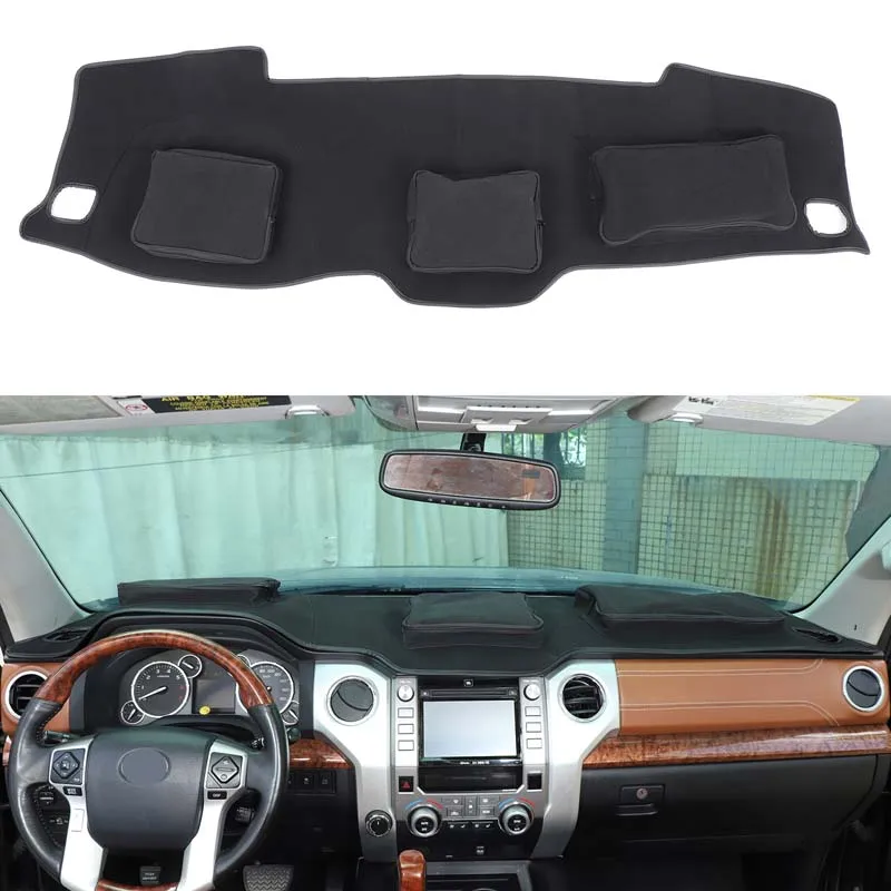

For Toyota Tundra 2007-2021 Automotive Dashboard Organiser Pad Oxford Cloth Automotive Interior Storage Accessories