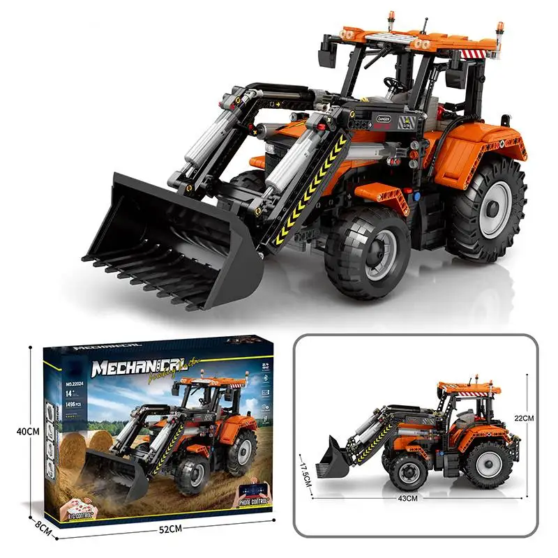 

Loading Tractor Building Set for Adult w/Remote Control, Architectural Model Kit, STEM Engineering Building Toy for Teen,1496pcs