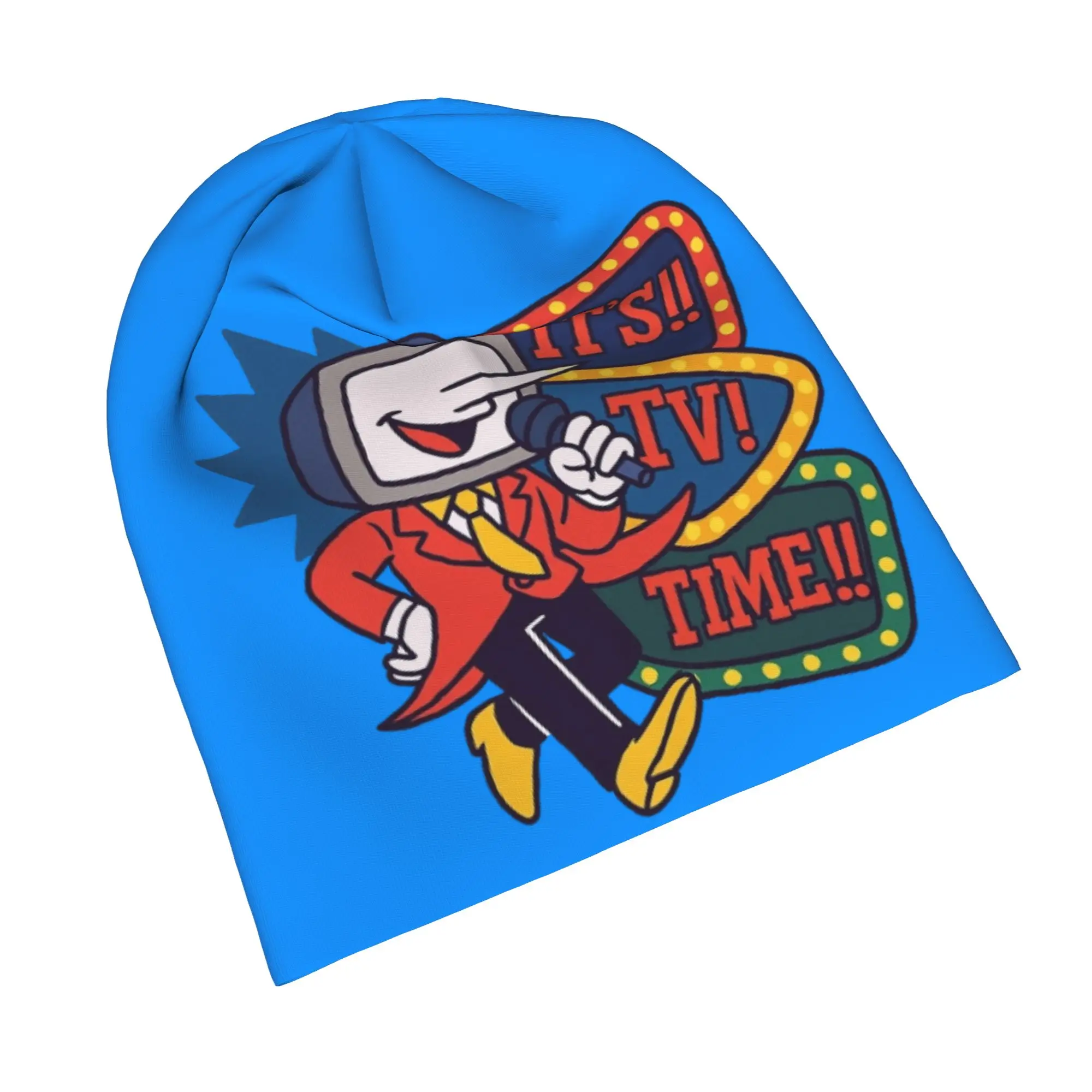 

Забавные шапки-бини IT's TV Time Funny Tenna Skullies, модные уличные шапки унисекс Deltarune, теплые шапки-бини для улицы