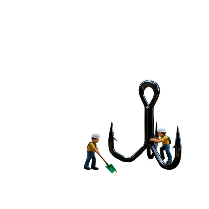 

Микро военный нож с тремя крючками для улучшения предотвращения ржавчины. Острые и разрушающие крючки в форме сплющенной рыбы.