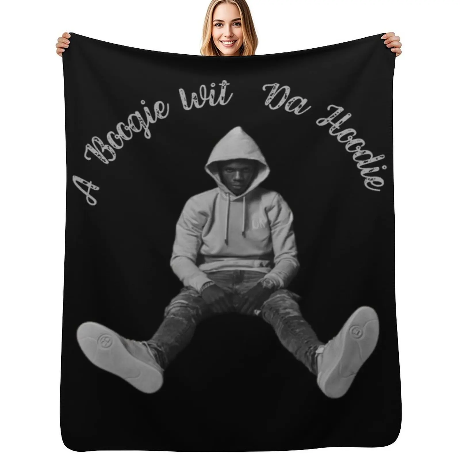 

A Boogie Wit Da Hoodie New 2023 Throw Blanket Shaggy Furry Soft Blanket for Bedroom Living Room