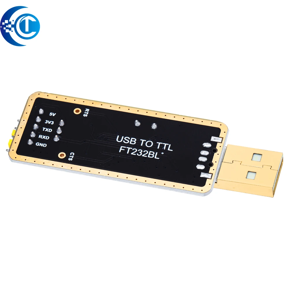 FT232RL FT232BL USB To TTL Converter Board, 3.3V 5V Voltage Output, Serial Debug Download Module, Support Windows 10