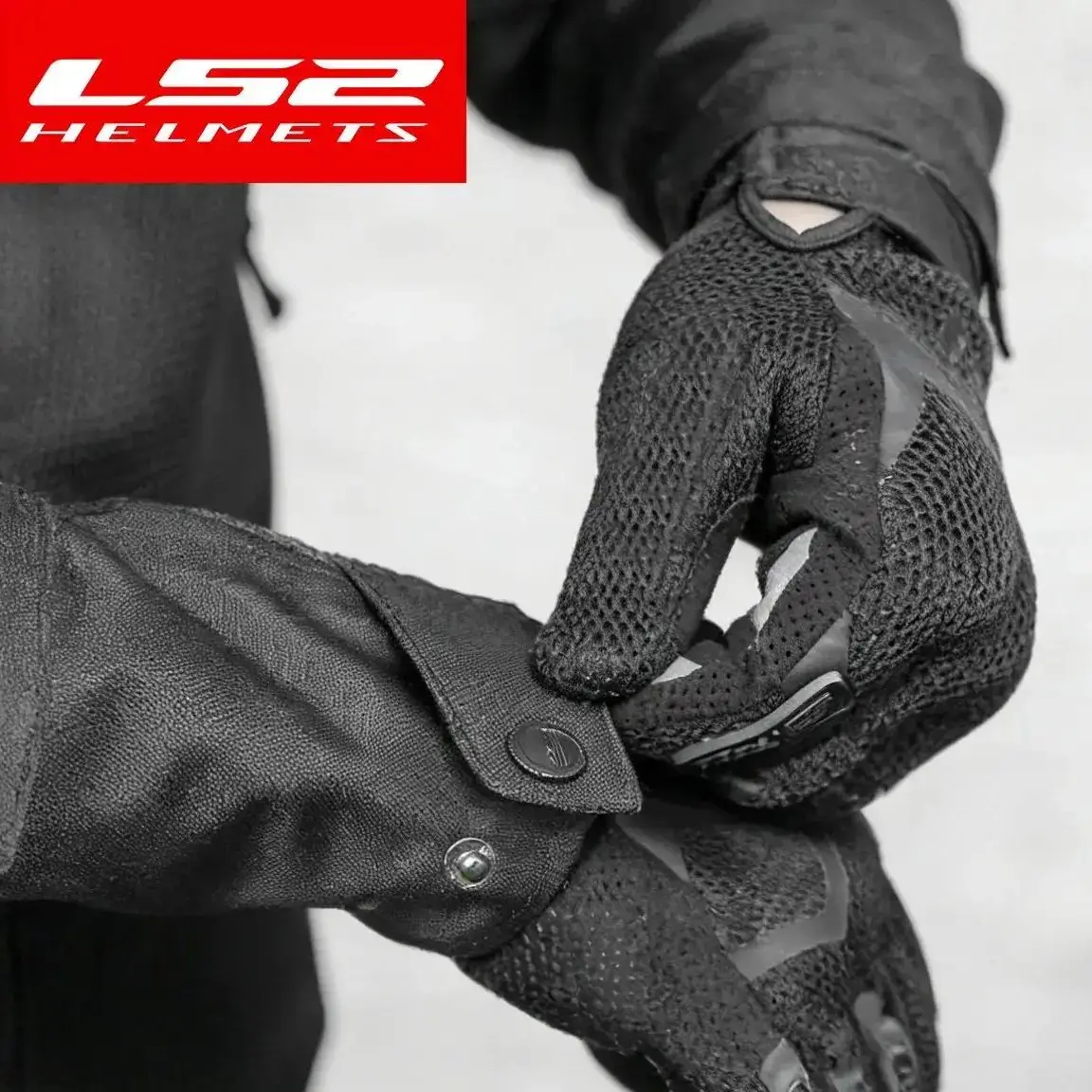 ls2-夏用オートバイグローブ超通気性メッシュレーシンググローブ男性女性用タッチスクリーン電話操作アンチスクラッチモーターバイク用