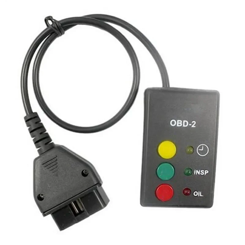 New 3 Button OBD OBDII OBD2 Inspection Oil Service Reset Tool for BMW MINI Rover 75 Cars After 2001 with OBD2 Socket