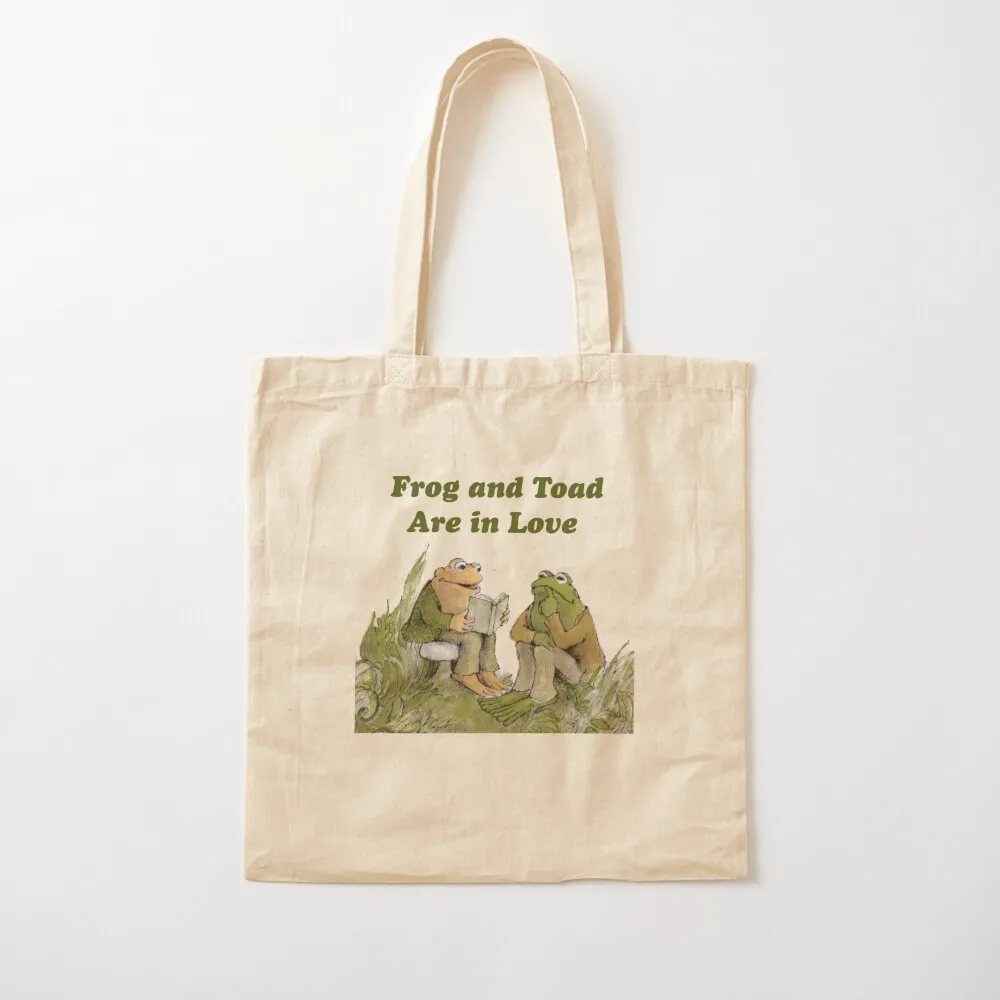 Frog and Toad are in Love Tote Bag Women's shopper bag bags luxury women Handbags tote bag men