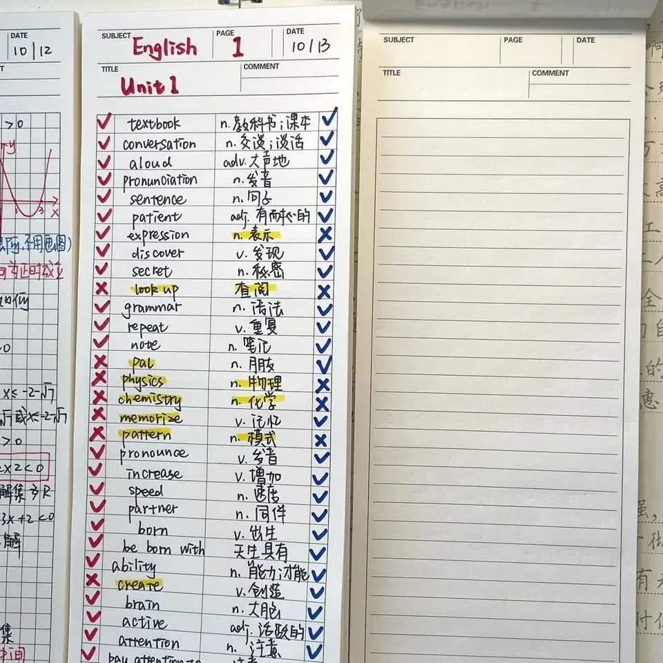 50 fogli Creative Desktop Plan Book Notepad Non appiccicoso Note Plan messaggio Memo Extended Tearable Notes Book Schedule Note Paper